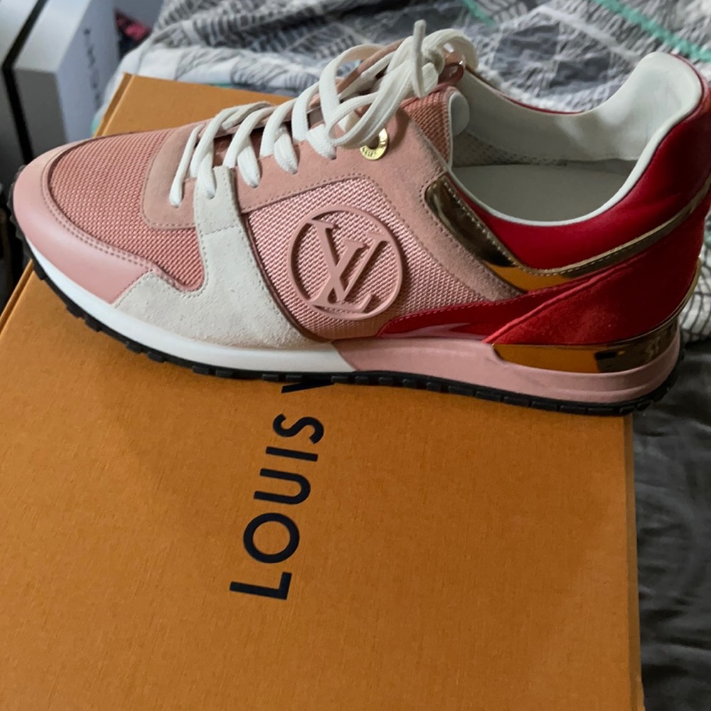 Louis Vuitton, size 39, pink, white, red,gold